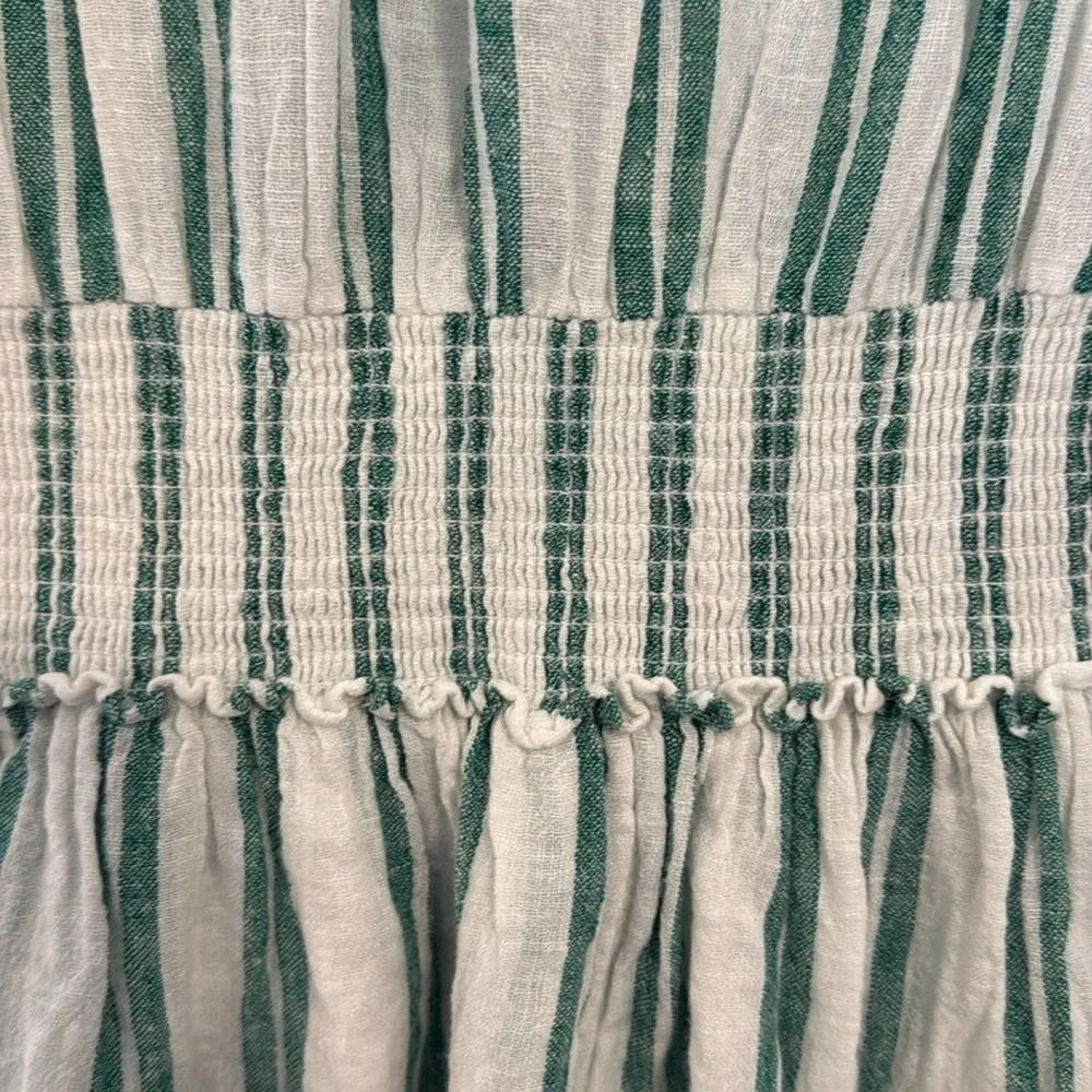 Rails from Revolve Jasmine Mini Dress in Cordoba Stripe(Green/White) Size Medium - Picture 4 of 10